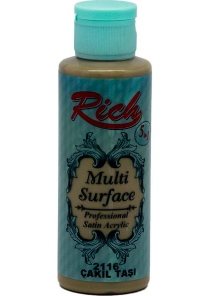 Multi Surface Akrilik Boya 120 cc - 2116 Çakıl Taşı