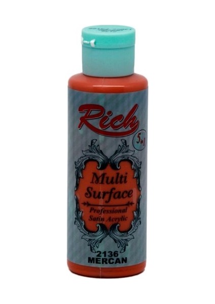 Multi Surface 120 cc Mercan 2136 Akrilik Boya