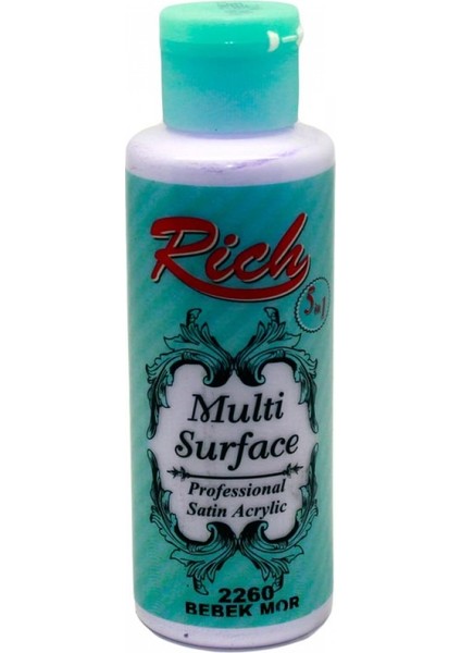 Multi Surface 120 cc Bebek Mor 2260 Akrilik Boya
