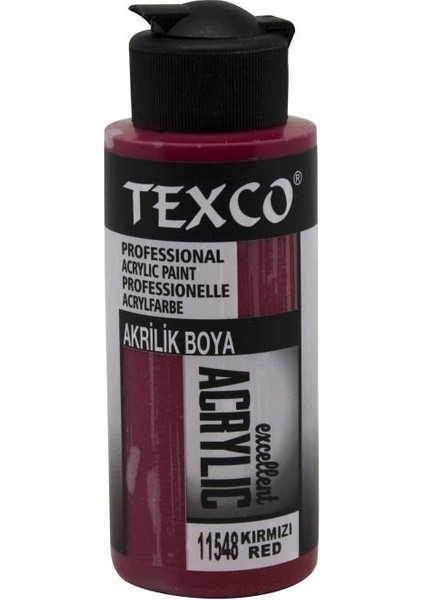 Texco Akrilik Boya 110 cc 11548 Kırmızı