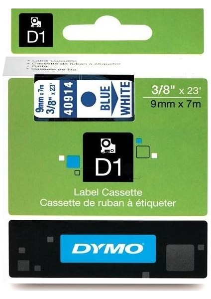 D-40914 Şerit Mavi Beyaz 9 mm x 7 mt