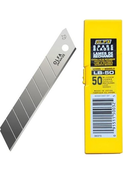 Lb-50 Maket Bıçağı Büyük Yedek 50'li