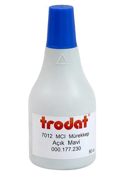 7012 İstampa Mürekkebi 50 cc Açık Mavi