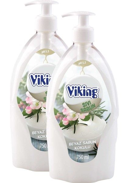 Sıvı Sabun Beyaz Sabun Kokulu 750 ml x 2 Adet