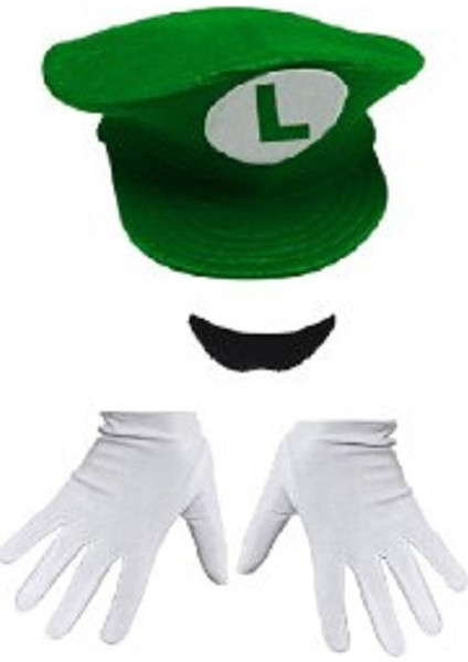Luigi Şapka Set Çocuk