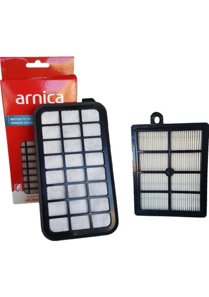 Arnica Tesla Premium Motor Koruma Filitresi + Hepa Filitre Uyumlu