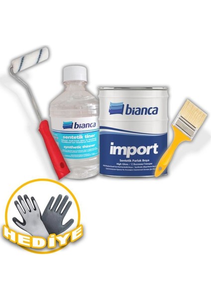 Import Sentetik Yağlı Boya Seti 2,50 lt 3000 Bayrak Kırmızı