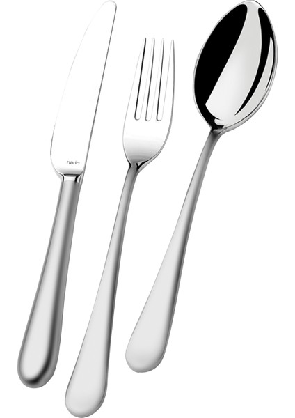 - Epsilon Serisi - Mat - 42 Parça Çatal Kaşık Bıçak Takımı