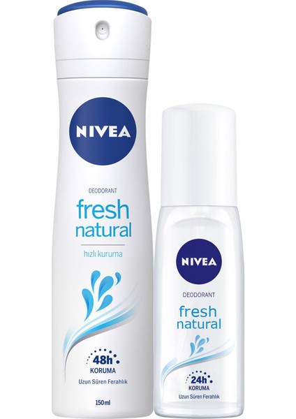 Pump Sprey Fresh Kadın + Nivea Kadın Sprey Deodorant 150 ml