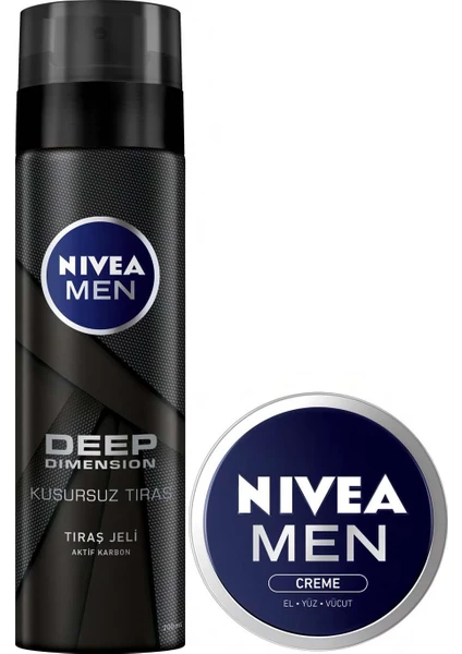 Nıvea Tıraş Jeli Deep + Men Crème 30 ml