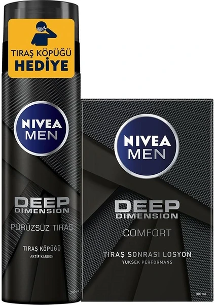 Men Deep Tıraş Köpüğü 200 ml +Tıraş Sonrası Losyon  Deep 100 ml