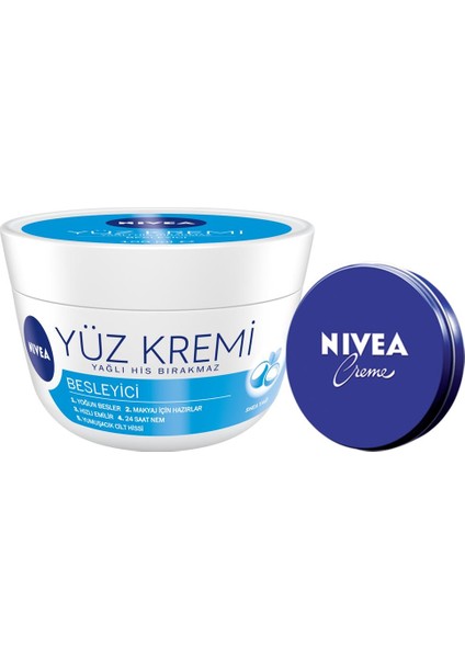 Nıvea Besleyici Yüz Kremi 100 ml + Nıvea Crème 30 ml