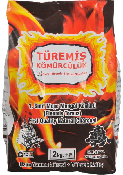 1. Sınıf Meşe Mangal Kömürü 2 kg