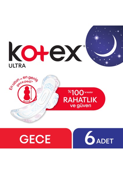 Ultra Gece Ped 6'lı