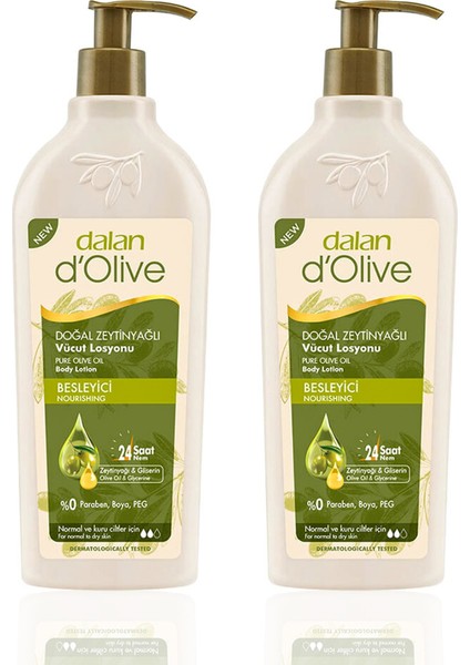 Dolive Vücut Losyonu Zeytinyağlı 400 ml 2 Adet