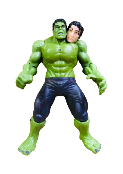 Kafası Değişen Işıklı Hulk Figür 12 cm