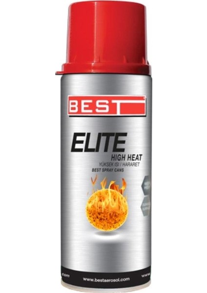 Elite Kırmızı 600 C Isıya Dayanıklı Sprey Boya 400 ml