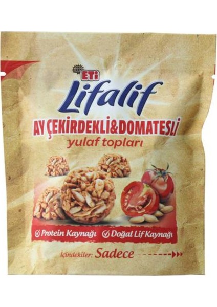 Lifalif Ayçekirdek-Domates Yulaf Topları 36 gr