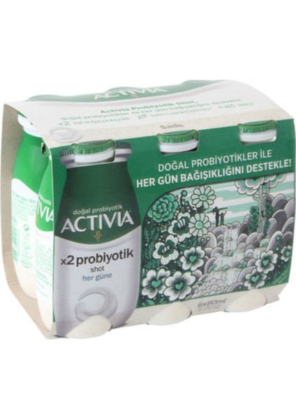 Activia Shot Sade 6X80 ml