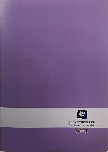 A4 Soft Mor Çizgili 80 Sayfa Plastik Kapak Defter ALX-977