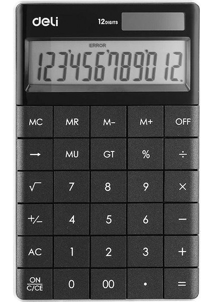 Touch 12 Hane Siyah Hesap Makinası 1589P
