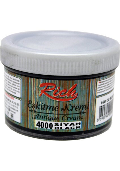 Antique Cream Siyah 160 cc Eskitme Kremi 4000