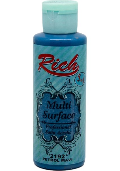Multi Surface Petrol Mavi 120 cc Akrilik Boya 2192