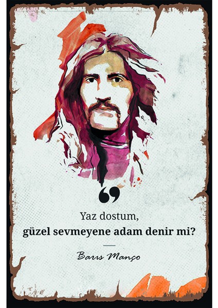 Retro Vintage Ahşap Poster