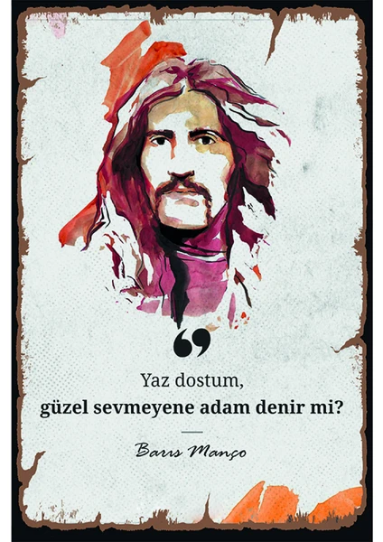 Ref Fikir Atölyesi Retro Vintage Ahşap Poster