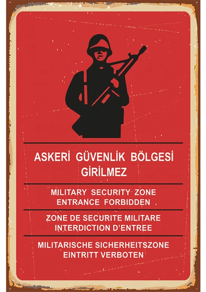 Ref Fikir Atölyesi Retro Vintage Ahşap Poster Mini15 x 20 Cm