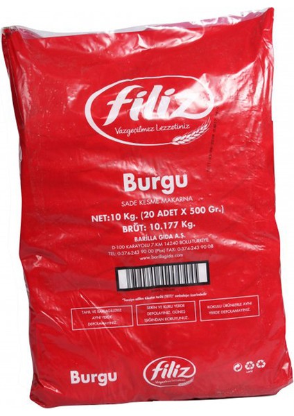 Makarna Burgu 500 gr - 20'Li fiyatları