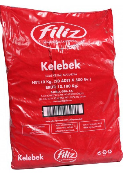 Makarna Kelebek 500 gr - 20'Li fiyatları
