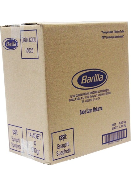 Makarna 500 gr Spaghetti - 14'Lü modelleri