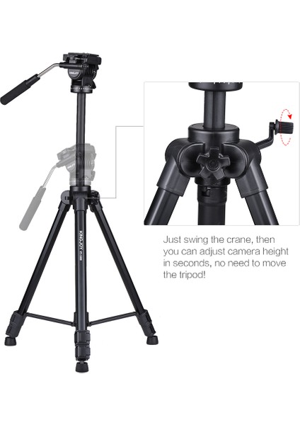 VT-1500 166 cm / 5.4ft Panoramik Sönümleme Kafalı fırsatları