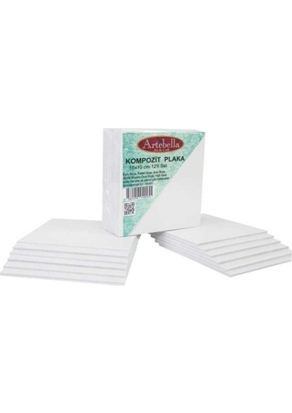 KPS Artebella Kompozit Plaka 10 x 10 cm 12 'li Set