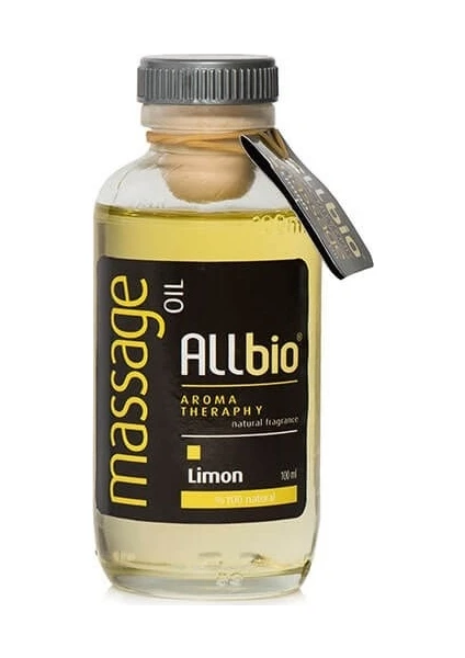 Allbio Limon Masaj Yağı 100 Ml, Aromaterapi Masaj Yağı