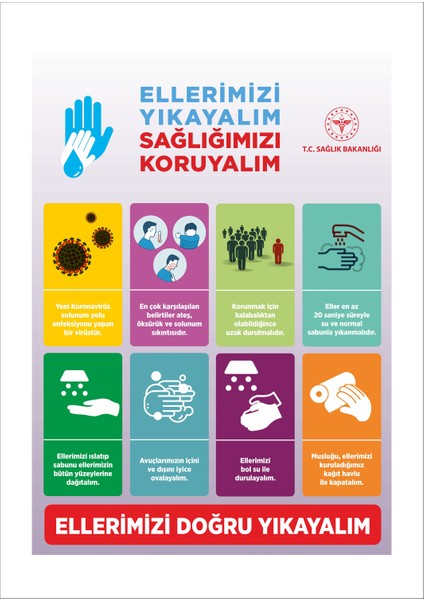Sosyal Mesafe Uyarı İkaz Sticker Etiketi