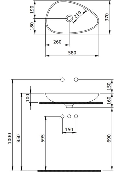1114-001-0125 Etna Çanak Lavabo Beyaz modelleri
