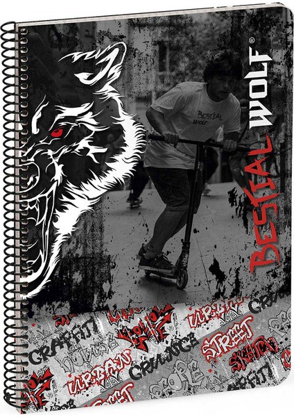 Bestial Wolf Kareli A5 Defter 80 Yaprak 20750052500