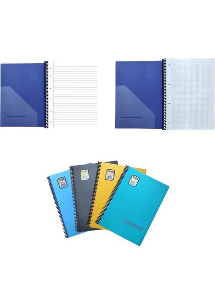 Chromo Sip. Pp. Kapak 80 Yp.defter A4 2 Çizgili + 2 Kareli