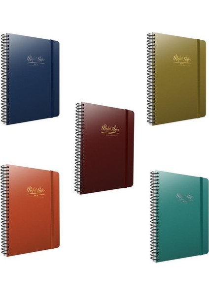 Metal Notes Spiralli Defter A4 100 Yp. Kareli 4472