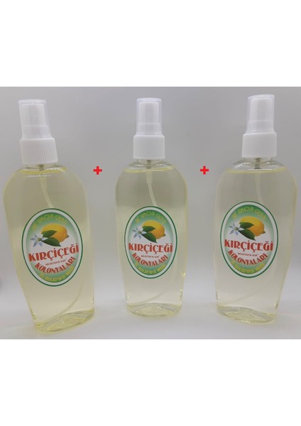 Limon Kolonyası 80 Derece 160 ml Spreyli Pet Şişe 3'lü Set