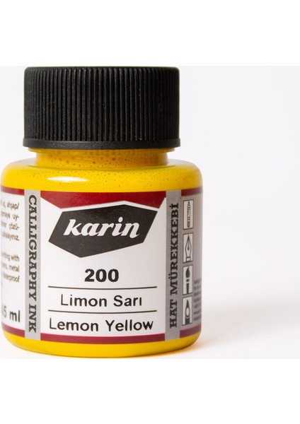 Hat Mürekkebi 45 ml Limon Sarı
