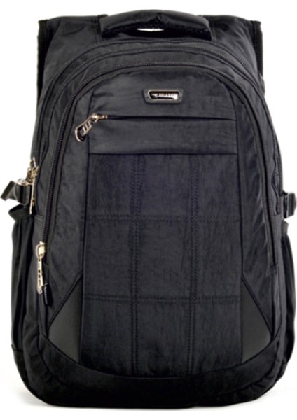 4 Bölmeli Unisex Günlük Okul Sırt Çantası 2227 Siyah