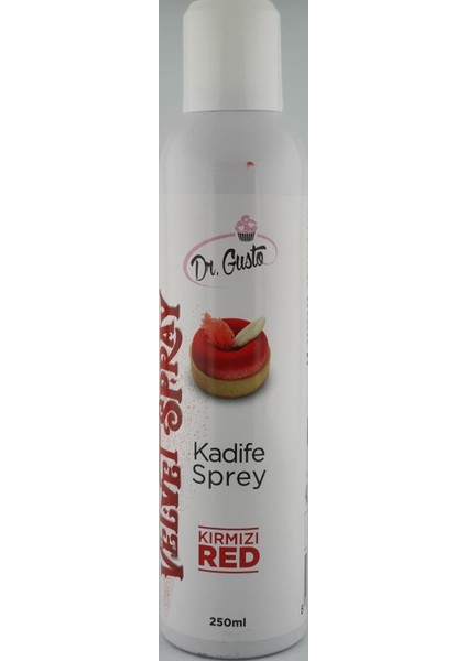 Velvet Kadife Sprey Gıda Boyası Kırmızı 250 ml