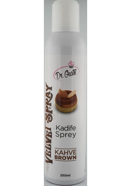 Velvet Kadife Sprey Gıda Boyası Kahve 250 ml
