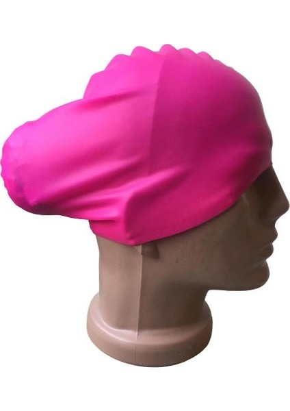 Uzun Saçlı Kullanıcılar İçin Silikon Havuz Deniz Yüzücü Bonesi