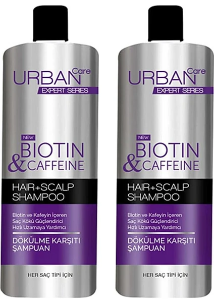 Urban Care Expert Serisi Biotin Kafein Şampuan 350 ml x 2