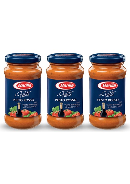 Pesto-Rosso Sos 200 gr 3'lü Set