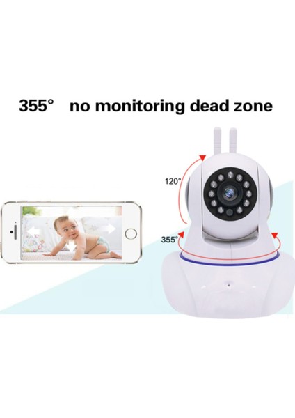 Angeleye KS-515 Güvenlik Oda Bebek Kamerası 360º Full Hd Wifi